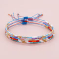 Go2boho Miyuki Bohemian Beaded for Bracelet Set 28cm Long Jewelry Gift for Anniversary