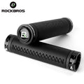 ROCKBROS Bike Handle Grip Microfiber Leather Grips for Bicycle Aluminium Alloy Lock Handlebar Grips