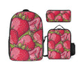 Custom Fashion Printing 3pcs Backpack School Bags Set Fresh Sweet Color Student School Laptop Backpack with Lunch Bag