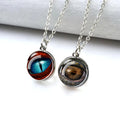 2024 Dragon Year Gift Dragons Eyes Pendant Fashion Jewelry Metal Alloy Dragon Glass Ball Necklace