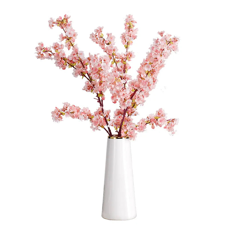 D-CB002 New Style Pink Artificial Cherry Blossom Silk Sakura for Wedding Centerpieces