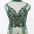 Fashion Stone Diamond Decorative Luxury Hand Stitch 3D Beaded Lace Patching Wedding Dress Applique