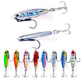 Wholesale LB145/LB146 16g 32g Artificial Metal Jig Baits Slow Sinking Lead Jigging Fishing Lures with Double Hooks