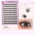 HeEan Wholesale Premium Handmade Synthetic Hair Eyelash Extensions 0.03-0.07mm Hybrid C/D Curl 15-25mm Length Half Eyelashes