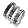 Custom Christian Bible Scripture Wrist Band Waterproof Minimalist Bracelet Tarnish Free Flat Stainless Steel Lucky Bangle