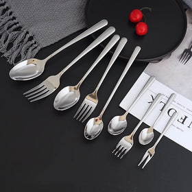 Wholesales Tableware Set Dinner Knife Fork Spoon Steak Stainless Steel Party Tableware Set Cutlery Kit