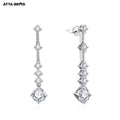 Earrings Luxury Design D Color VVS Round Shape Moissanite Earrings Studs 925 Sterling Silver Gift for Women