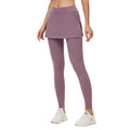 New Nude Two-piece Yoga Pants Dress Women's High Waist Tight Skinny Fitness Pants Running Elastic Sports Trousers Skirts