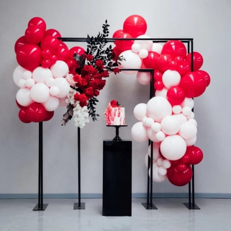 Black Iron Wedding Arch Durable Backdrop Stand