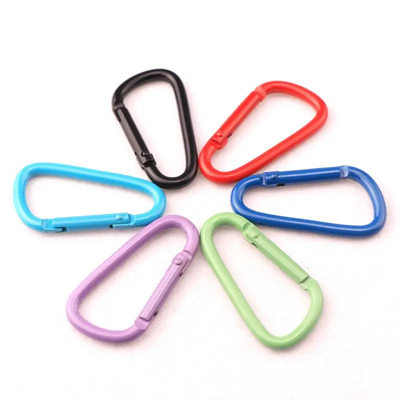 2023 Latest ShuoKe SK1152 5cm 5# 2 Inch D Shaped Electrophoresis Aluminum Carabiner