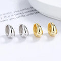 Hot Sale Fashion Jewelry 925 Sterling Silver Earring Star Light Zircon Gold Plated Hoop Earrings for Women MegaBDM