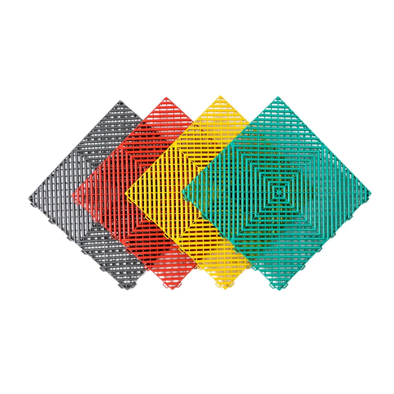 400*400*20mm Heavy Duty Car Parking Nonslip Interlock PP Garage Floor Tiles Tile-for-garage-floor