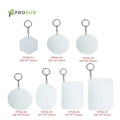 Prosub Sublimation Blank Keychains Plastic PBT Double Sided Diy Sublimation Key Chain