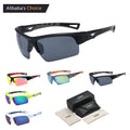 2024 Wholesale Sport Eyewear Men Outdoor Cycling Glasses Half Frame Sports Sunglasses for Men and Women