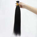 Yaki Straight Microlinks I Tip Human Hair Extensions for Women Cambodian Straight Human Hair 10-30 Inch
