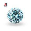 Baifu Jewelry Wholesale Price Round Blue Aquamarine Moissanite