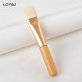 Professional Flat Face Mask Soft Synthetic Hair Wooden Handle Facial Cleansing Foundation Applicator Concealer Skin Care Gel MegaBDM