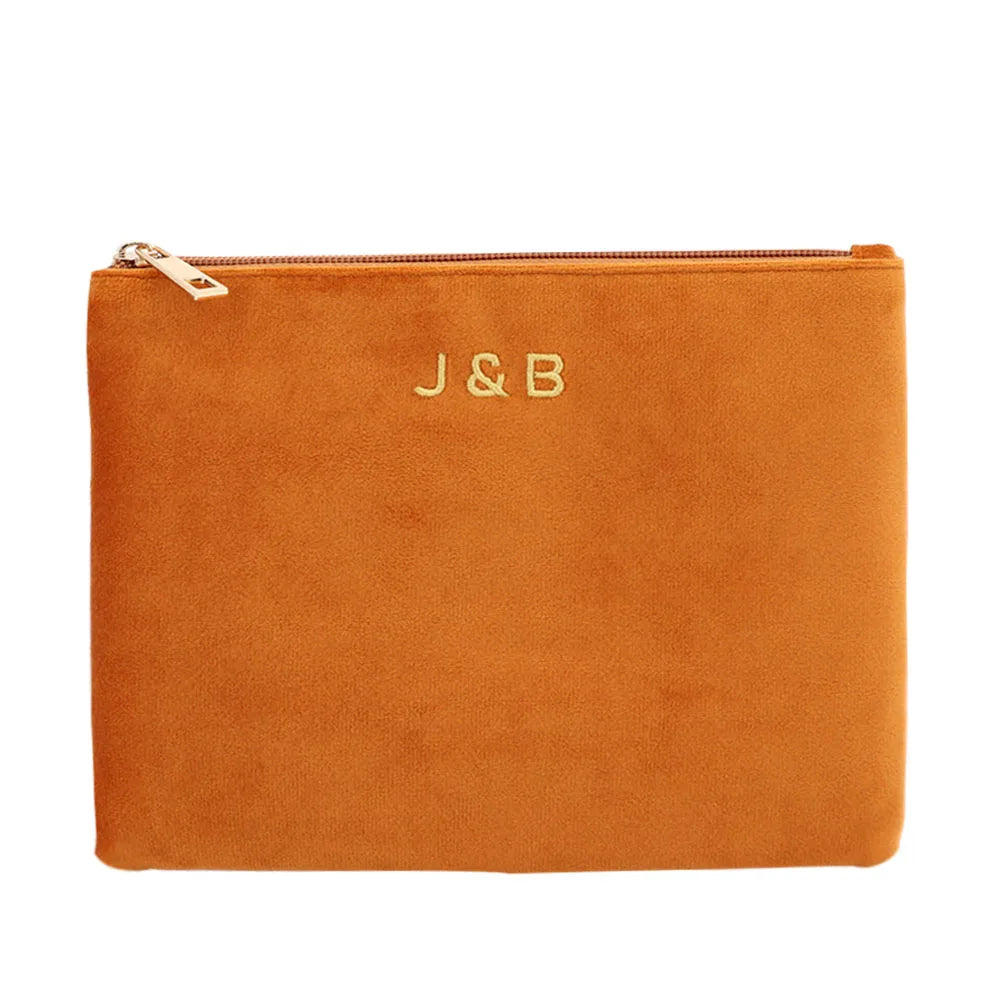 Custom Luxury Beauty Gift Bag Factory Custom Printed Velvet Jewelry Pouches Eco Friendly Make up Bag Packaging Supplier LOGO