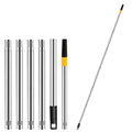 KAFUWELL EM3689 Extension Pole With Paint Rollers Brush 4 Sections Stainless Steel Roller Brush Wxtension Pole
