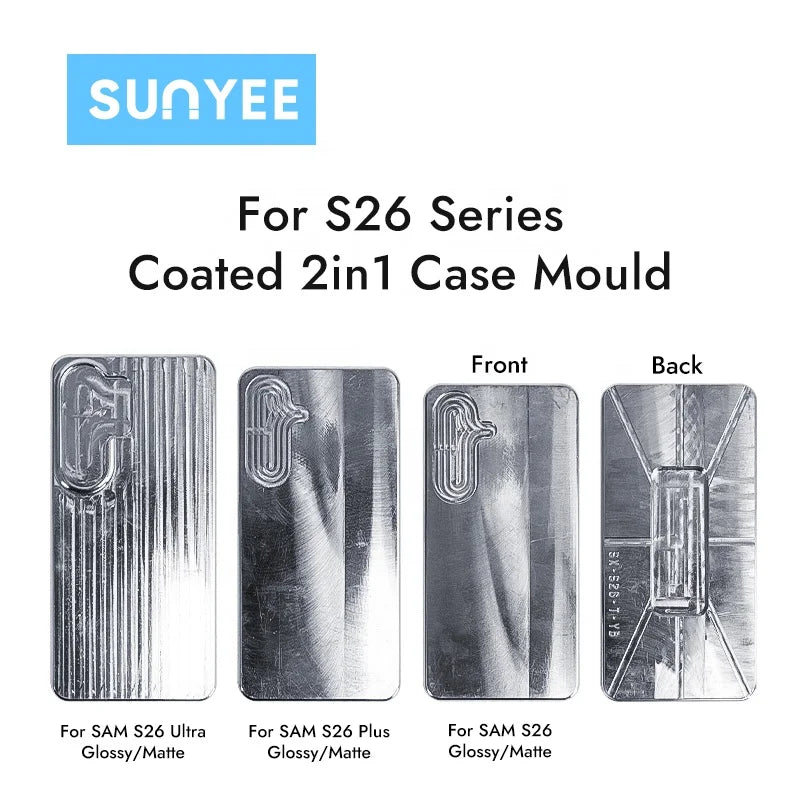Sunyee 3d Coated Sublimation Mould for Samsung S26 Series 2 In1 Phone Case Model Mold Metal Jig