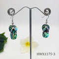 Hawaii slippers Silver Summer Shell Earrings
