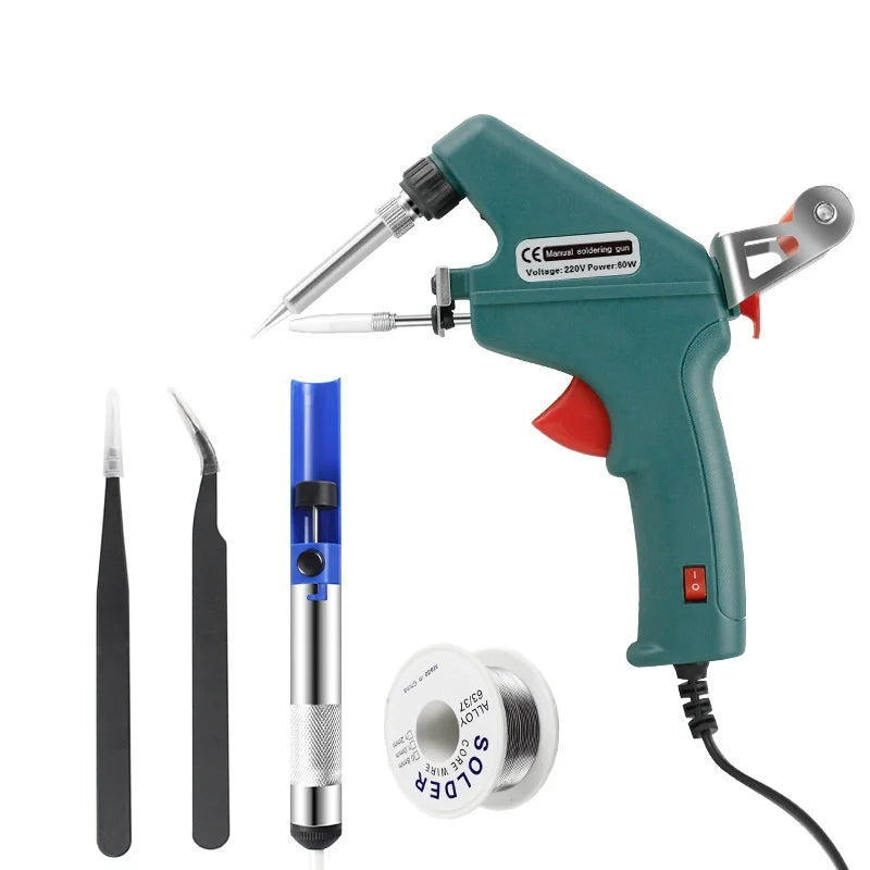 60W Internal Heat Soldering Gun Kit Electric Soldering Iron Gun Soldering Gun