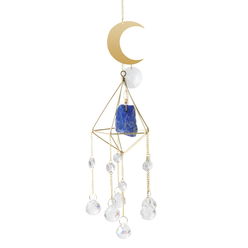 Natural Crystal Crafts Sun Catcher Rainbow Pendant Drops Windows Decor Hanging Crystal Sun Catcher