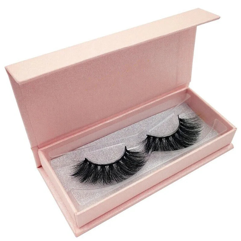 Custom Logo Luxury Art Paper Eyelash Packaging Box Empty Luxury Eyelashes Box with Matt Lamination and Embossing
