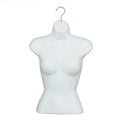 Wholesale Lingerie Clothes Shop Chrome Silvery Half Body Female Underwear Adult Display Hanging Plastic Mannequin