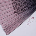 Factory price gradient printing pleated lace fabric for summer skirt