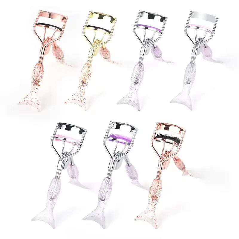 New Arrival Eye Lashes Beauty Tools Glitter Mermaid Series Active Eyelash Curler Comb Stainless Steel+PS/ABS Eyelash Shaping