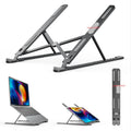 2021 New Arrival Foldable Laptop Stand Absustable Anniversary Laptop Invisible Aluminum Alloy Holder Portable 8 Level Height P11