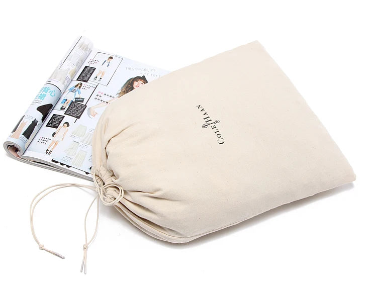 Custom logo Printed Cotton Draw String Bag Recycle Bag High Quality Wholesale String Bag