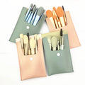 Professional 7pcs Pink MakeUp Brush Set Cute MakeUp Brush Set Portable Mini Makeup Brush Set