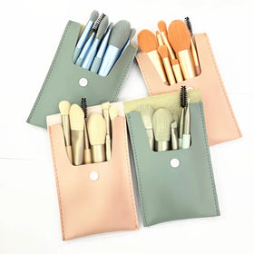 Professional 7pcs Pink MakeUp Brush Set Cute MakeUp Brush Set Portable Mini Makeup Brush Set