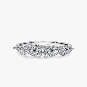 Ailmay Luxury Water Drop Shape Cut Clear Zircon Rings for Women Classic Romantic 925 Sterling Silver Fashion Jewelry