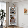 Storage glass vintage cabinets metal storage cabinet cosmetic corner display cabinet