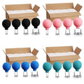 4-Piece Anti-Cellulite Lymphatic Therapy Set Glass Silicone Cupping Massage Tools with Vacuum Suction for Body & Eye Care