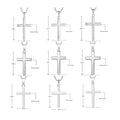 925 Sterling Silver Keepsake Memorial Cross Jewelry S925 Silver Pendant Cross Necklace for Men Women
