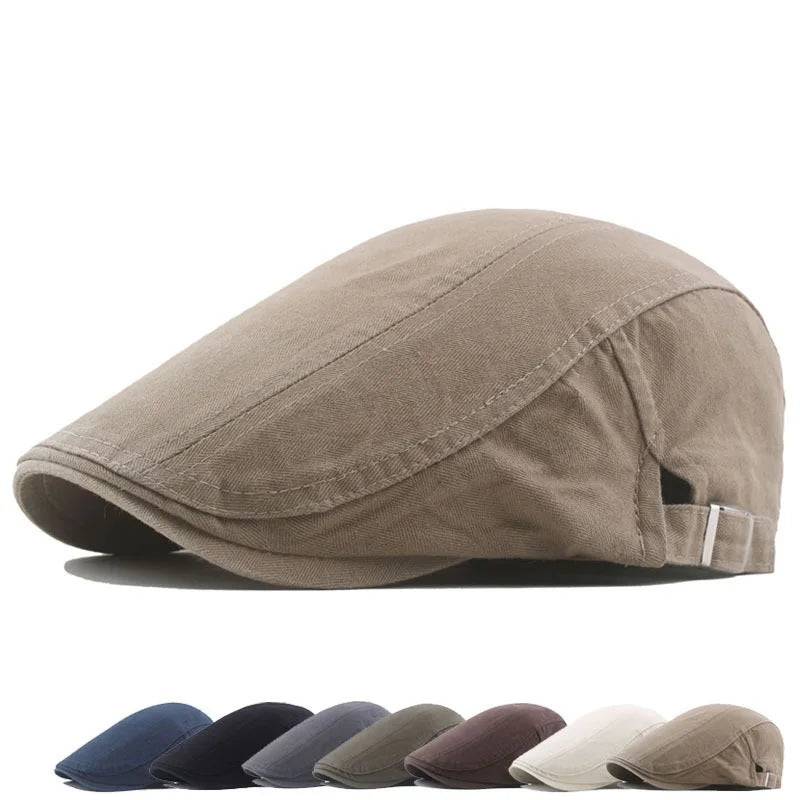 Men Hat Berets Cap Golf Driving Sun Flat Cap Fashion Cotton Berets Caps for Men Casual Peaked Hat Visors Casquette Hats