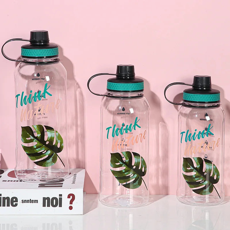 Large Capacity Cup Men and Women's New Trend Sports Outdoor Plastic Water Bottles Style Space Cup1669