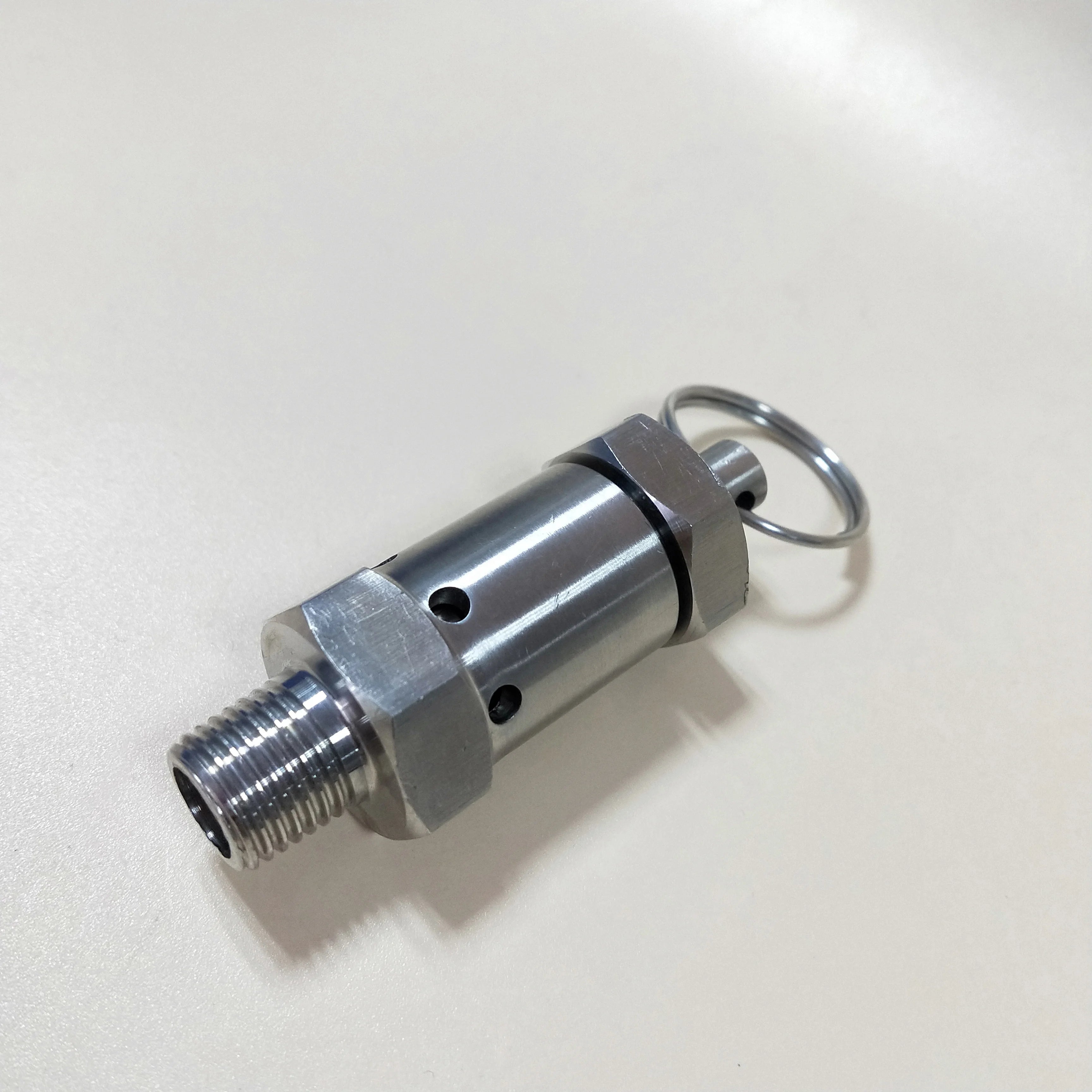 Sanitary Stainless Steel Pneumatic Safety Pressure Relief Valve 0-8 bar CE Certified Tri Clamp for Beer/Wine Tanks
