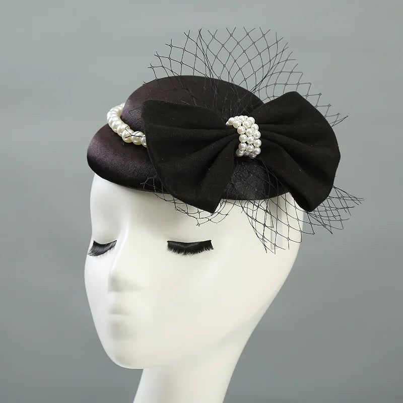 British Gatsby Women's Church Kentucky Flapper Pearl Hair Fascinator Wedding Tea Party Bridal Dress Derby Ladies