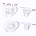 100pcs Silicone Ear Back Stoppers Fasteners & Plugs for DIY Earrings Jewelry Making Essential Accessories for Artisan Hobbyists
