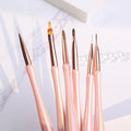 Aurora Soft Slender Pink Nail Gel Brush UV Nail Polish Painting Drawing Pen Made of Durable Nylon