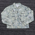 Wholesale Custom Men's Casual Fashion Jacquard Single Breasted Jeans Coat Lapel Denim Jackets for Men