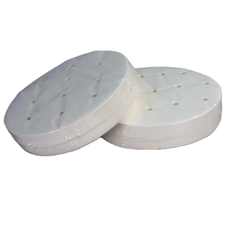 China Factory Parchment Paper Round Perforated Steaming Cushion Paper Jumbo Roll Baking Parchment Paper for Multiple Function
