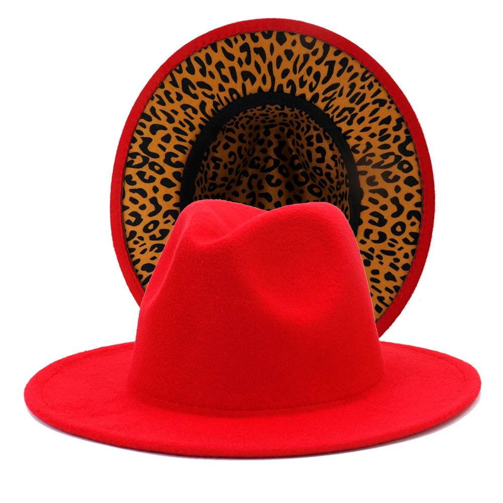 Fedora Hats Women Wholesale Felt Fedora Hats for Men Two Tone Hat Different Color Brim Fedora