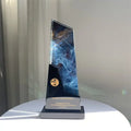 Guangzhou Wholesale Wangzhe Custom 3D Laser Engraved UV Printed K9 Blank Crystal Sports Style DIY Trophy Awards Marble Glass