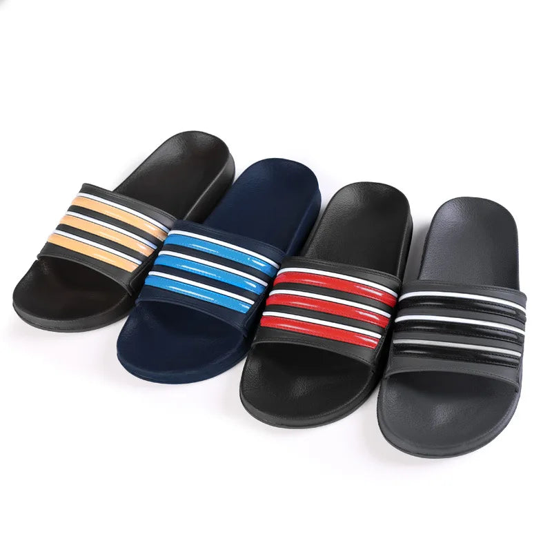 Wholesale Korean Fashion Trend Summer Men's Slippers Non-Slip Outdoor Flip Flops for Home Bathroom Spring New Design